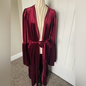 Old Hollywood Velvet Dressing Gown